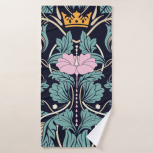 Floral vintage seamless pattern. Modern vintage fl Bath Towel