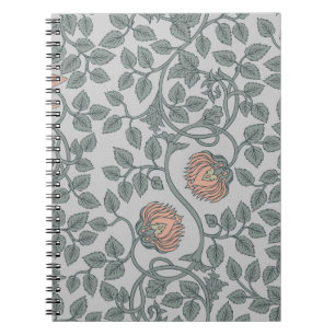 Floral vintage seamless pattern,  retro wallpapers notebook