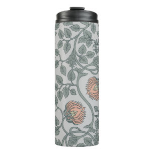 Floral vintage seamless pattern, retro wallpapers thermal tumbler
