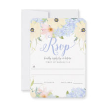 Floral Vintage Spring Wedding RSVP