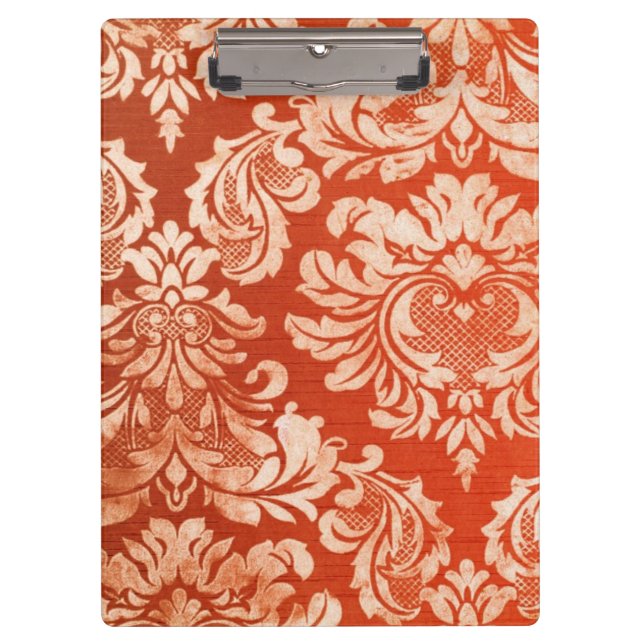 Floral vintage wallpaper background clipboard (Front)