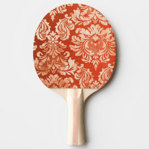 Floral vintage wallpaper background ping pong paddle
