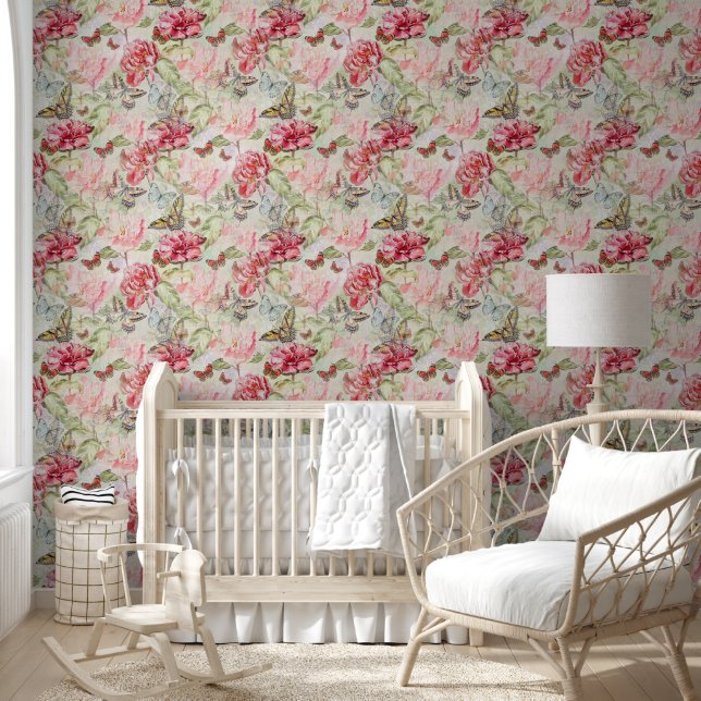 Floral Vintage Wallpaper - Seamless Pattern 2 (Kids)