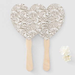 Floral Vintage Wedding Lace Hand Fan
