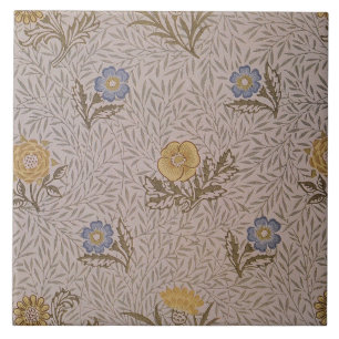 Floral Vintage William Morris Powdered Wallpaper Tile