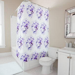 Floral Violets Shower Curtain