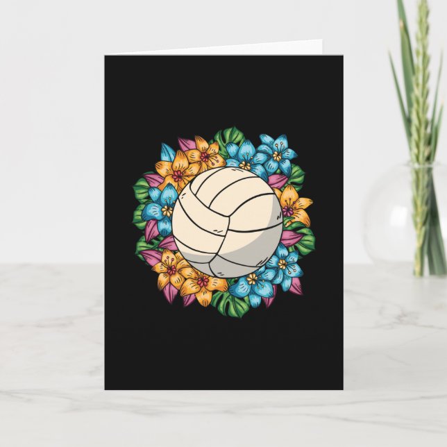 FLORAL VOLLEYBALL CARD (Front)