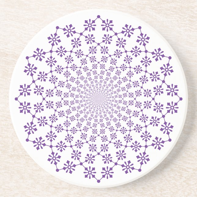  Floral Vortex Coaster (Front)