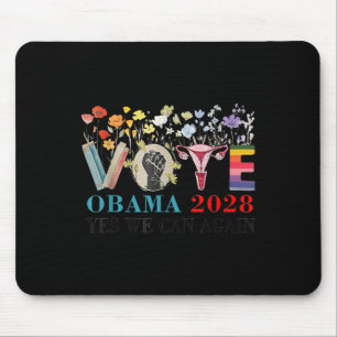 Floral Vote Obama 2028 Lets Fix This President 202 Mouse Mat