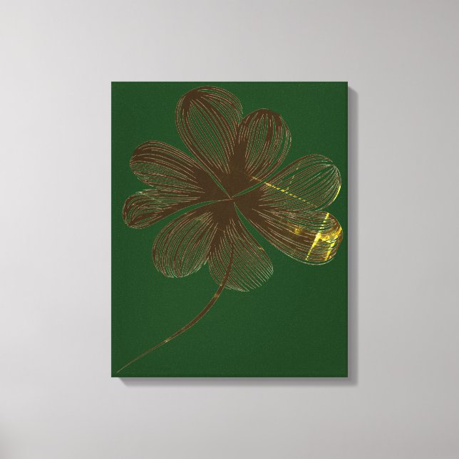 Floral Wall Art | Four-Leaf Clover (Front)