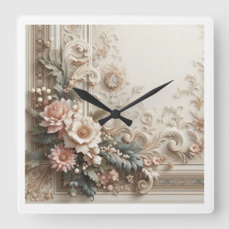 Floral wall clock 