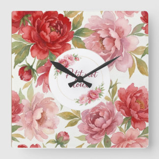 Floral Wall Clock Petit Mot Doux