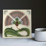 Floral Wall Decor Art Nouveau Vintage Deco Tile<br><div class="desc">Welcome to CreaTile! Here you will find handmade tile designs that I have personally crafted and vintage ceramic and porcelain clay tiles, whether stained or natural. I love to design tile and ceramic products, hoping to give you a way to transform your home into something you enjoy visiting again and...</div>