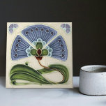 Floral Wall Decor Art Nouveau Vintage Deco Tile<br><div class="desc">Welcome to CreaTile! Here you will find handmade tile designs that I have personally crafted and vintage ceramic and porcelain clay tiles, whether stained or natural. I love to design tile and ceramic products, hoping to give you a way to transform your home into something you enjoy visiting again and...</div>