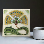 Floral Wall Decor Art Nouveau Vintage Deco Tile<br><div class="desc">Welcome to CreaTile! Here you will find handmade tile designs that I have personally crafted and vintage ceramic and porcelain clay tiles, whether stained or natural. I love to design tile and ceramic products, hoping to give you a way to transform your home into something you enjoy visiting again and...</div>