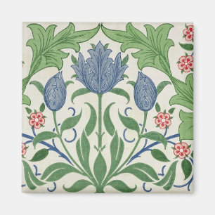 Floral wallpaper design magnet