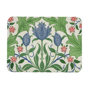 Floral wallpaper design magnet