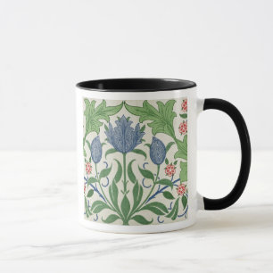 Floral wallpaper design mug