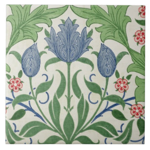 Floral wallpaper design tile