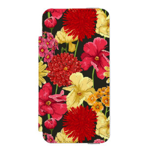 Floral wallpaper in watercolor style incipio watson™ iPhone 5 wallet case