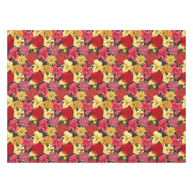 Floral wallpaper in watercolor style tablecloth (Front (Horizontal))