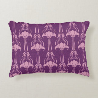 Floral Wallpaper Pink Violet Design Decorative Cushion