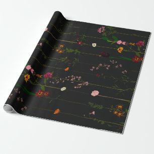 Floral Wallroll - Dark Wrapping Paper
