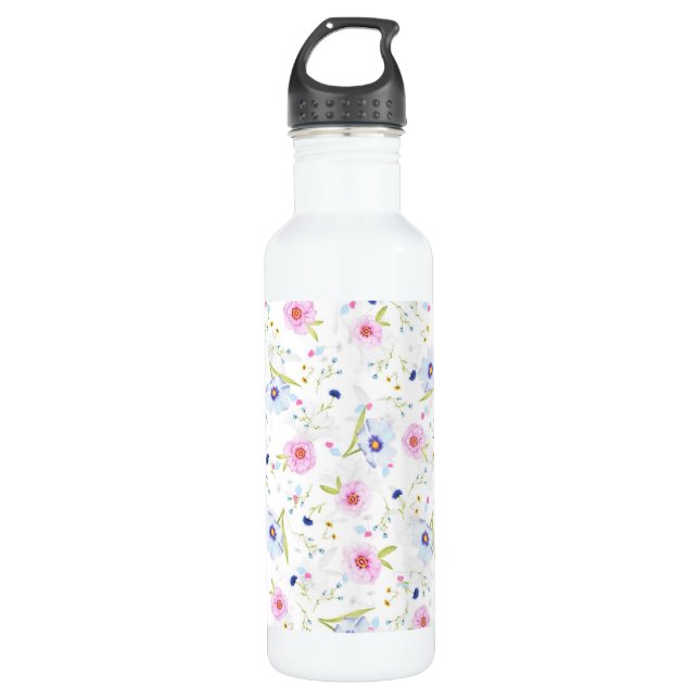 Floral Water Bottle (Front)