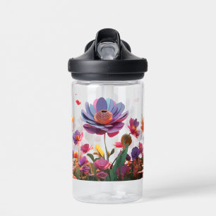 Floral water bottle