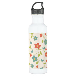 Floral Water Bottle