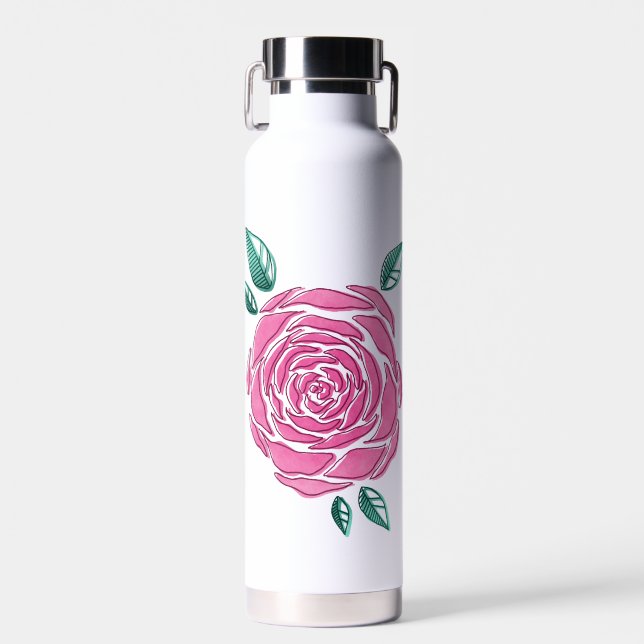 Floral Water Bottle (Front)