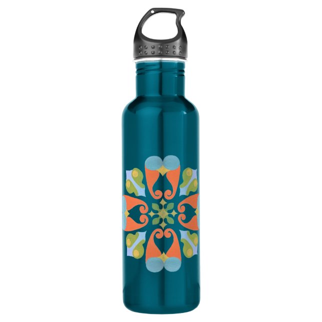 Floral Water Bottle (Front)