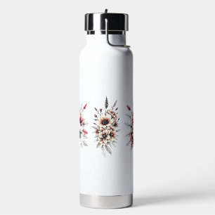 Floral Water Bottle