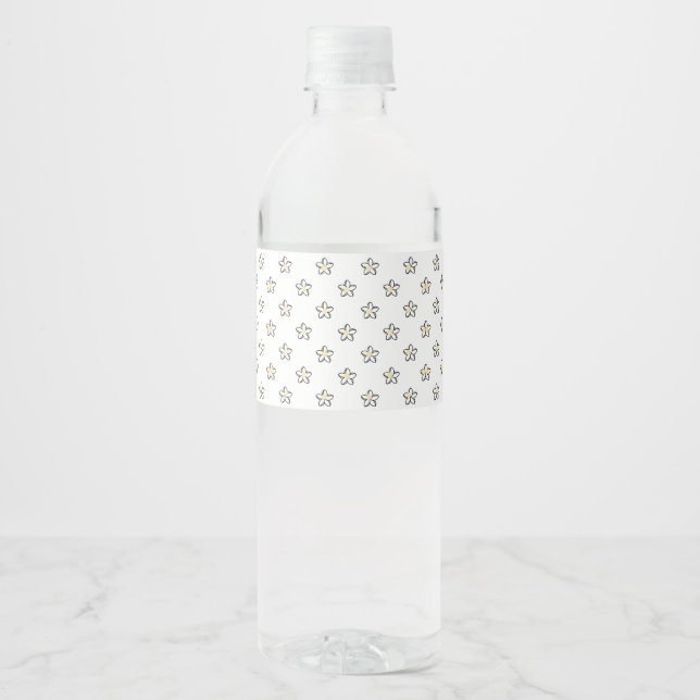 Floral Water Bottle Labels (Front)