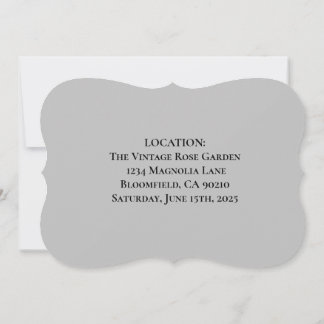 Floral Water colour red and white flowers Wedding Card