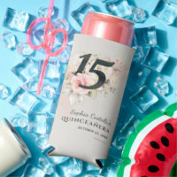 Floral Watercolor 15th Birthday Quinceanera Script