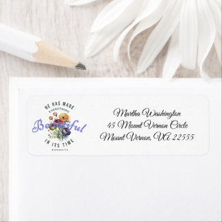 Floral Watercolor Beautiful Scripture