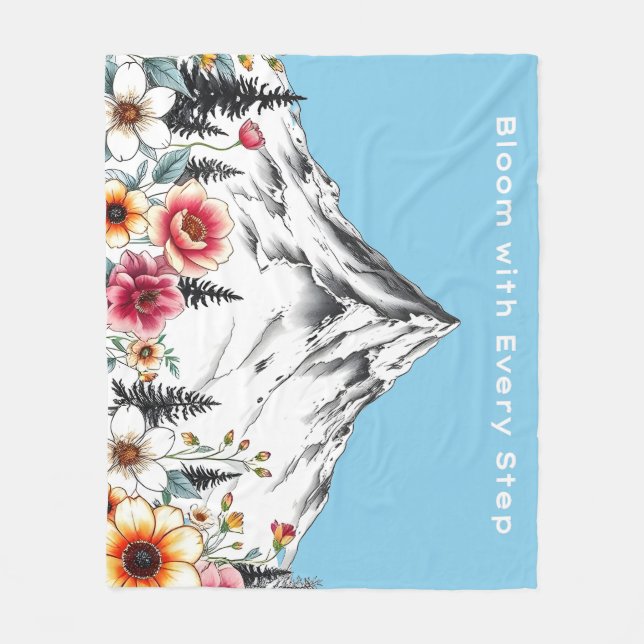 Floral Watercolor Blanket (Front)