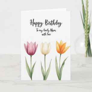 Floral Watercolor Bloom Card
