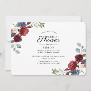 Floral Watercolor Bridal Shower Invitation