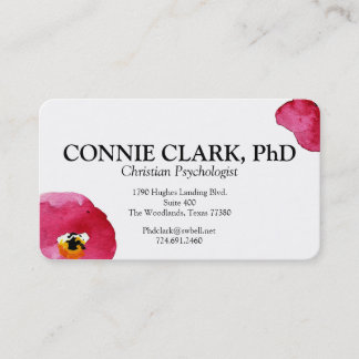Floral Watercolor Business Cards