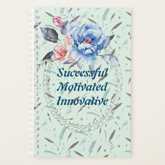 Floral Watercolor Business Planner (Front)
