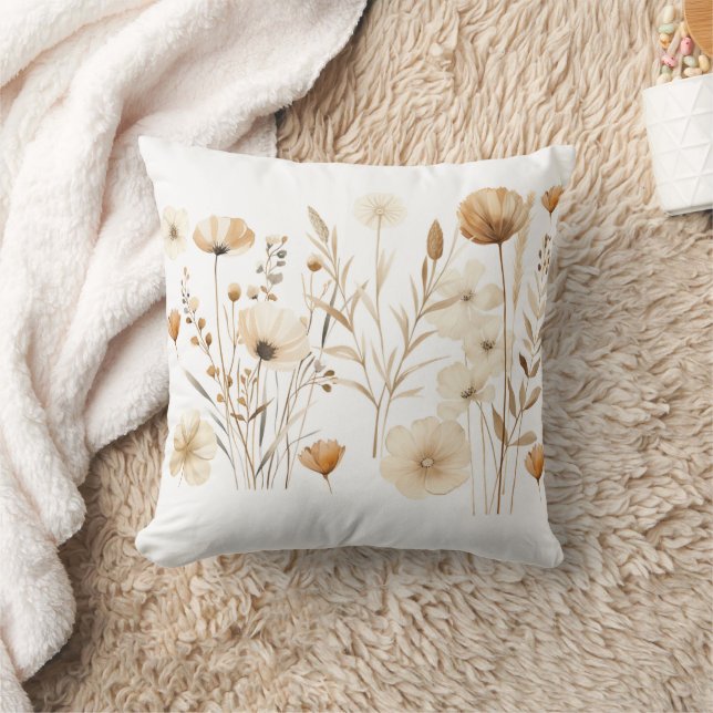 Floral Watercolor Design – Elegant and Artistic Gi Cushion (Blanket)