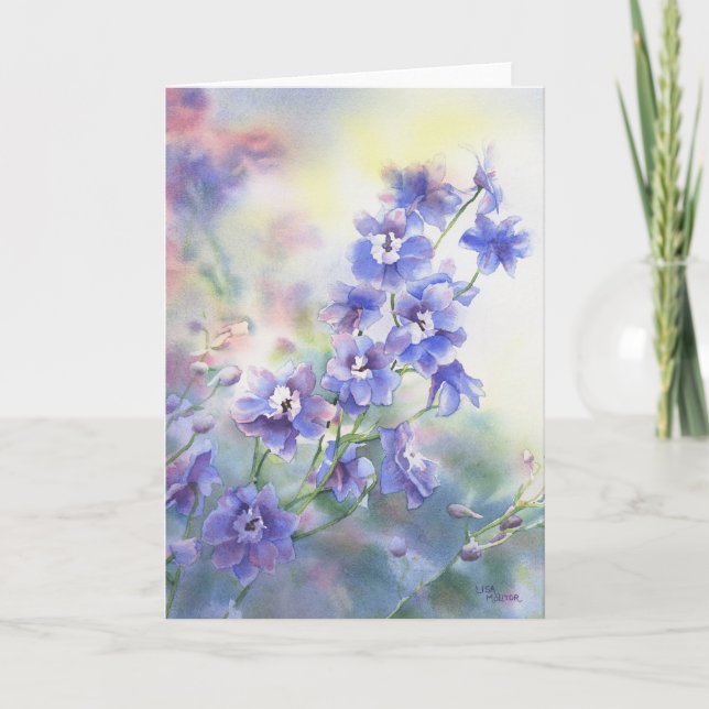 Floral Watercolor Greeting Card (Front)