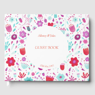 Floral Watercolor Guest Book