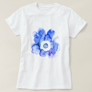 Floral watercolor hand drawn abstract art T-Shirt