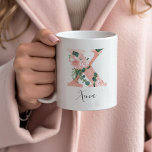 Floral Watercolor Initial Mug - X<br><div class="desc">Give this gorgeous mug as a gift to your bridal party,  mother or friend!!</div>