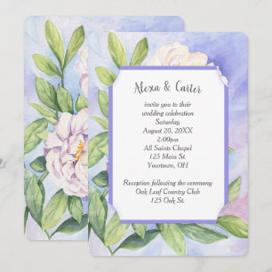 Floral Watercolor Invitation