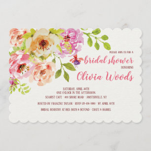 Floral Watercolor Invitation #1