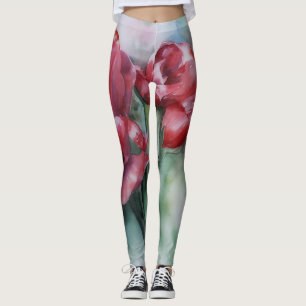 Floral watercolor Leggings